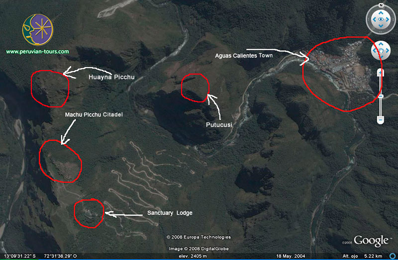 Machu Picchu - Google earth